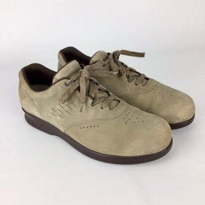 SAS Womens Free Time Sage Suede Comfort Walking Shoe Lace Up Sneakers size 9